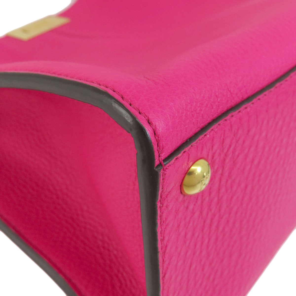 FENDI Handbag Calfskin pink Peekaboo X-Rite 2WAY Women Used