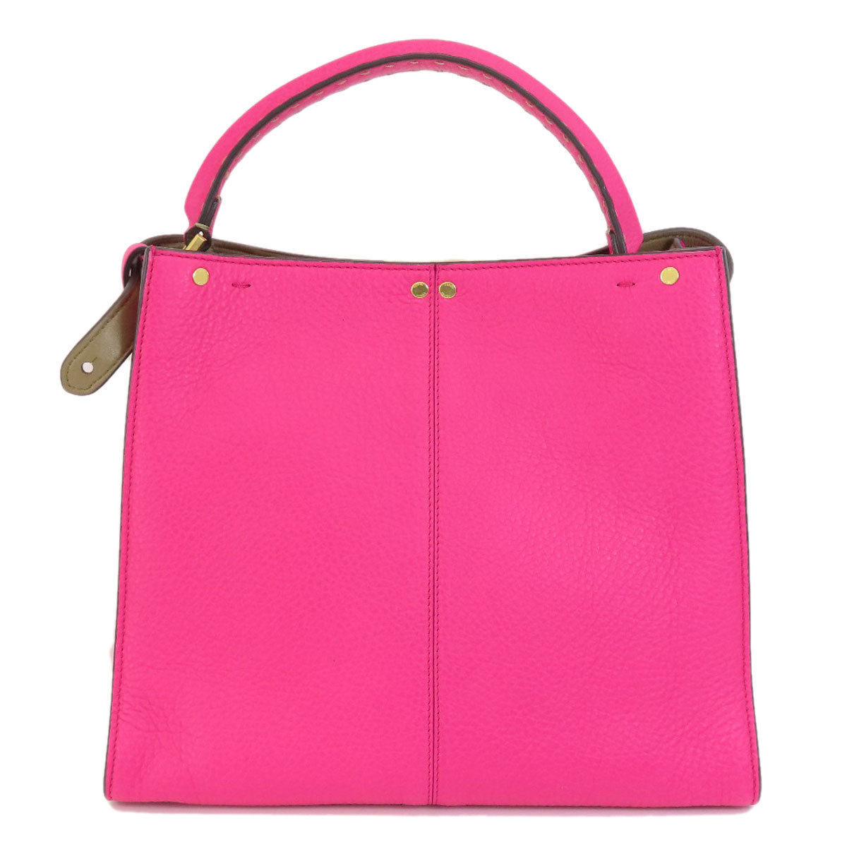 FENDI Handbag Calfskin pink Peekaboo X-Rite 2WAY Women Used