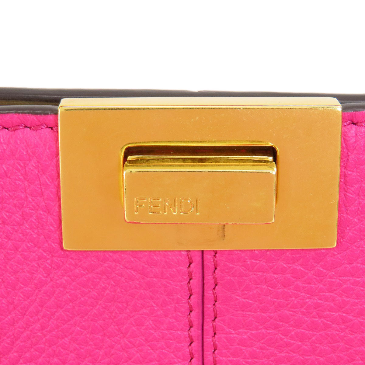 FENDI Handbag Calfskin pink Peekaboo X-Rite 2WAY Women Used