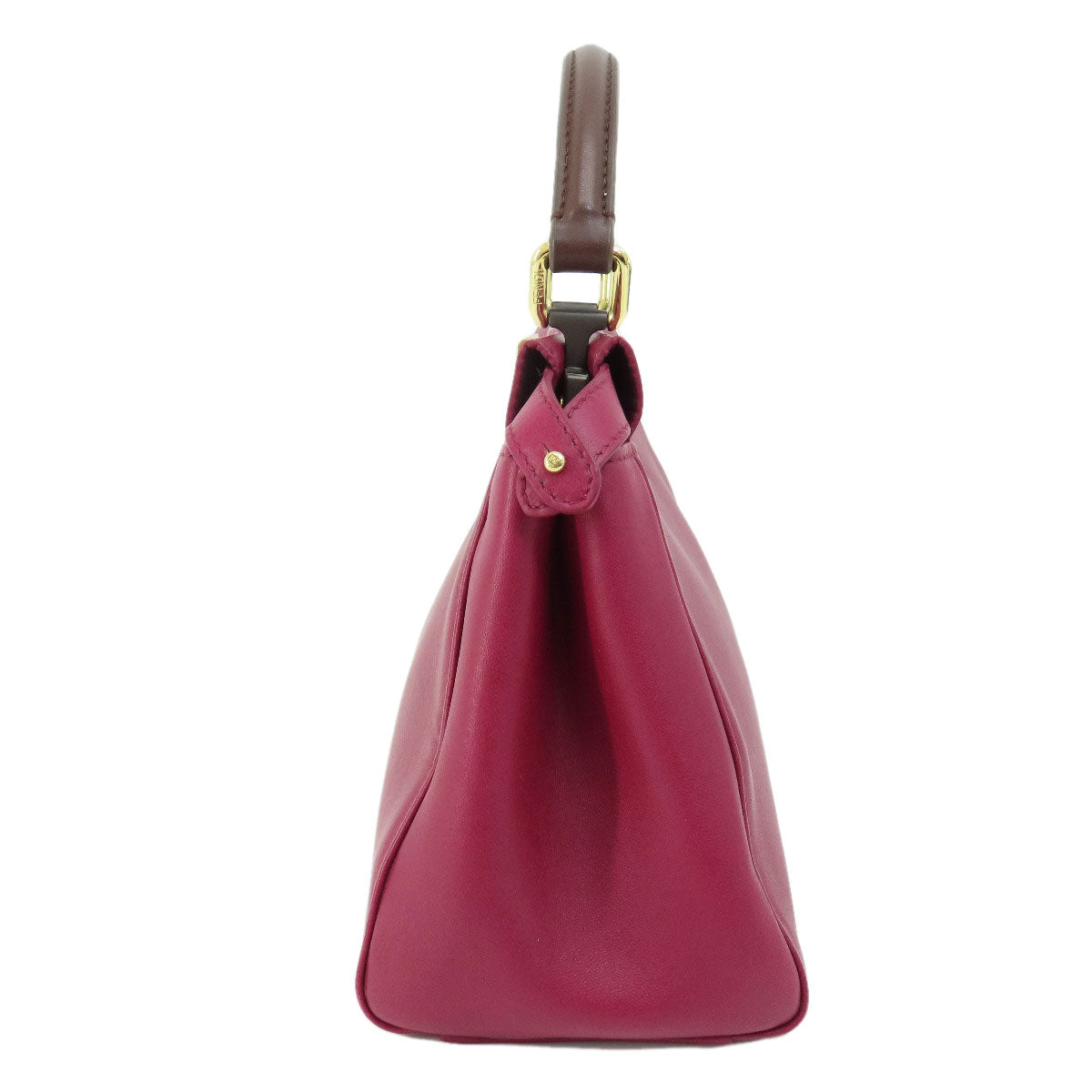 FENDI Handbag Calfskin purple Peek-a-boo mini Women Used