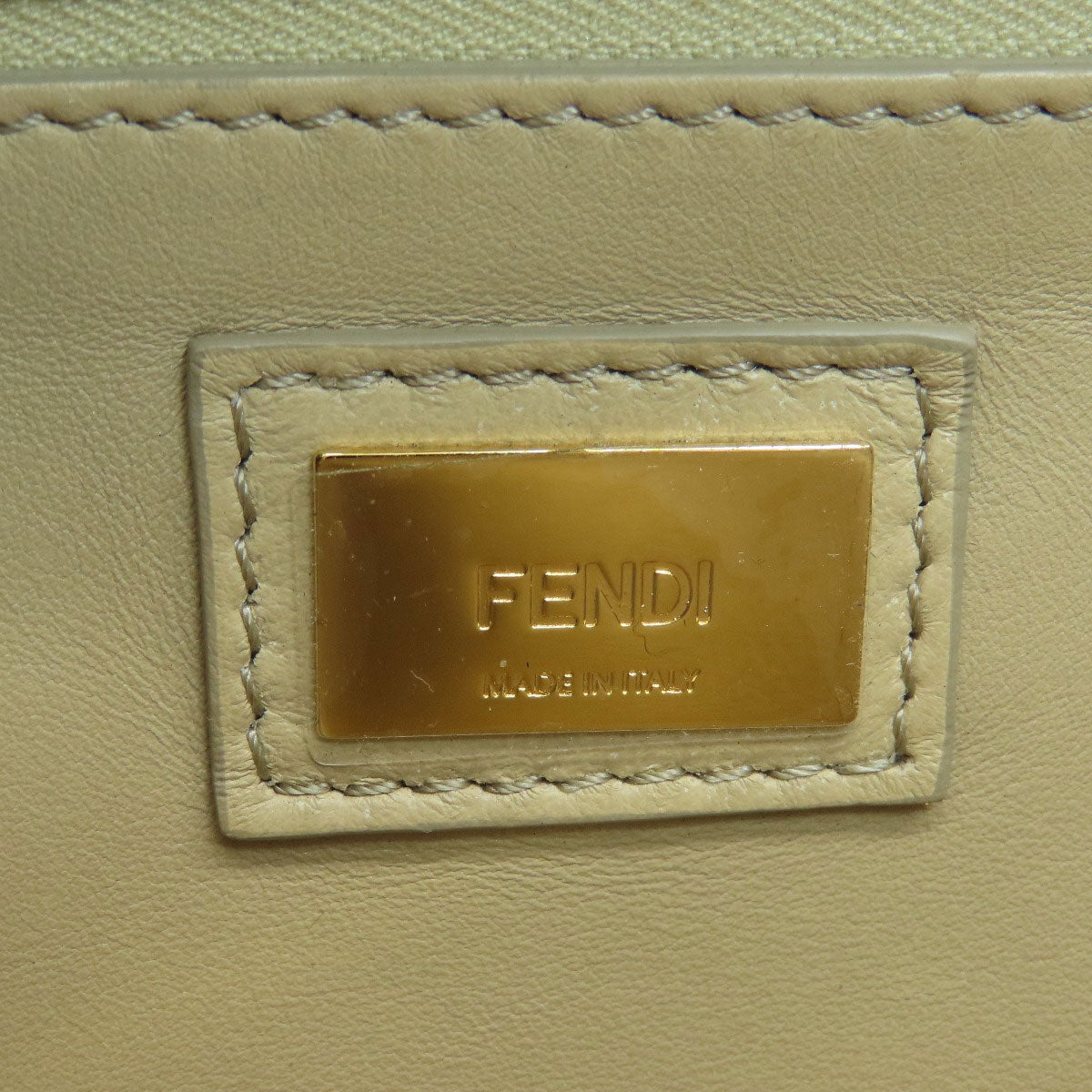 FENDI Handbag Calfskin purple Peek-a-boo mini Women Used