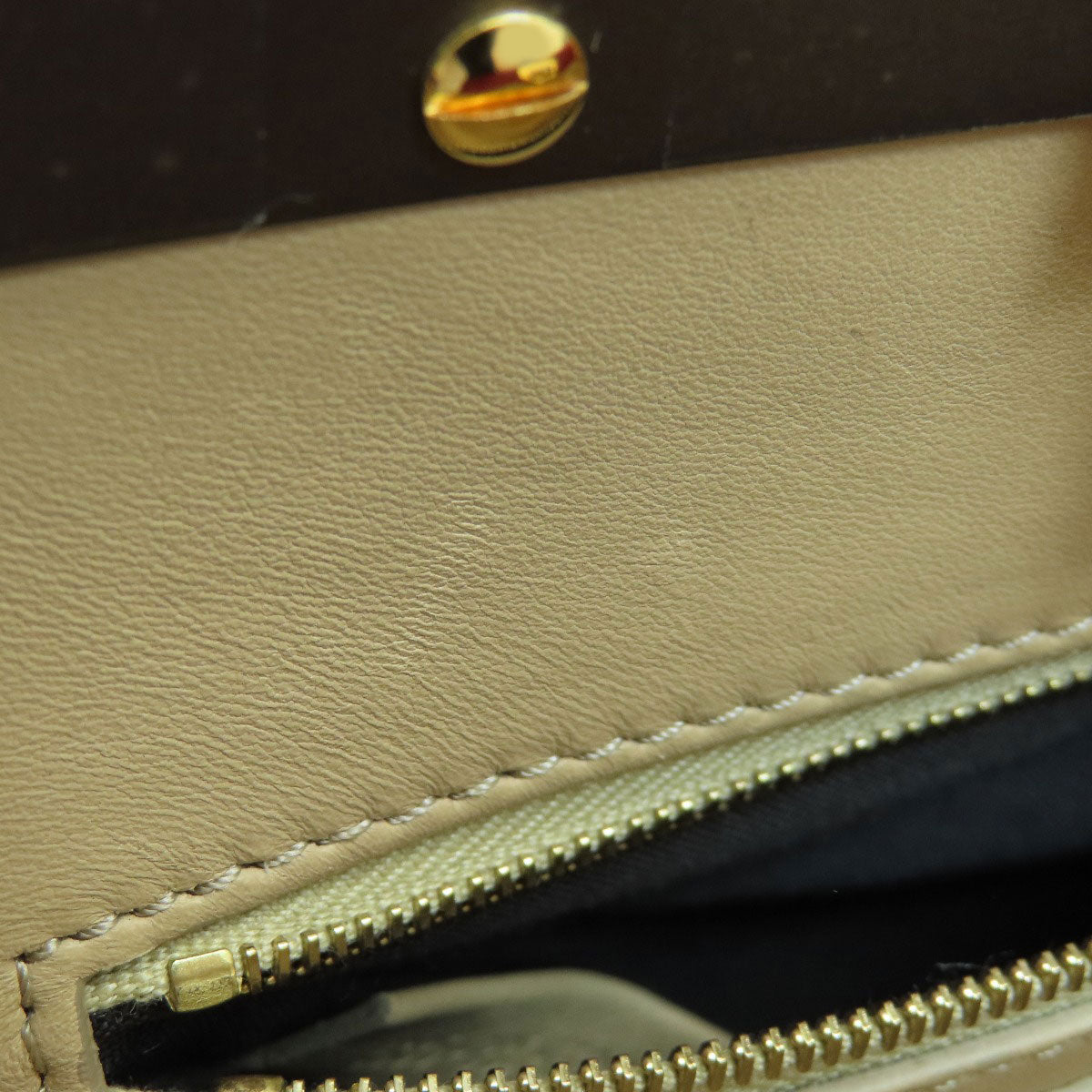 FENDI Handbag Calfskin purple Peek-a-boo mini Women Used