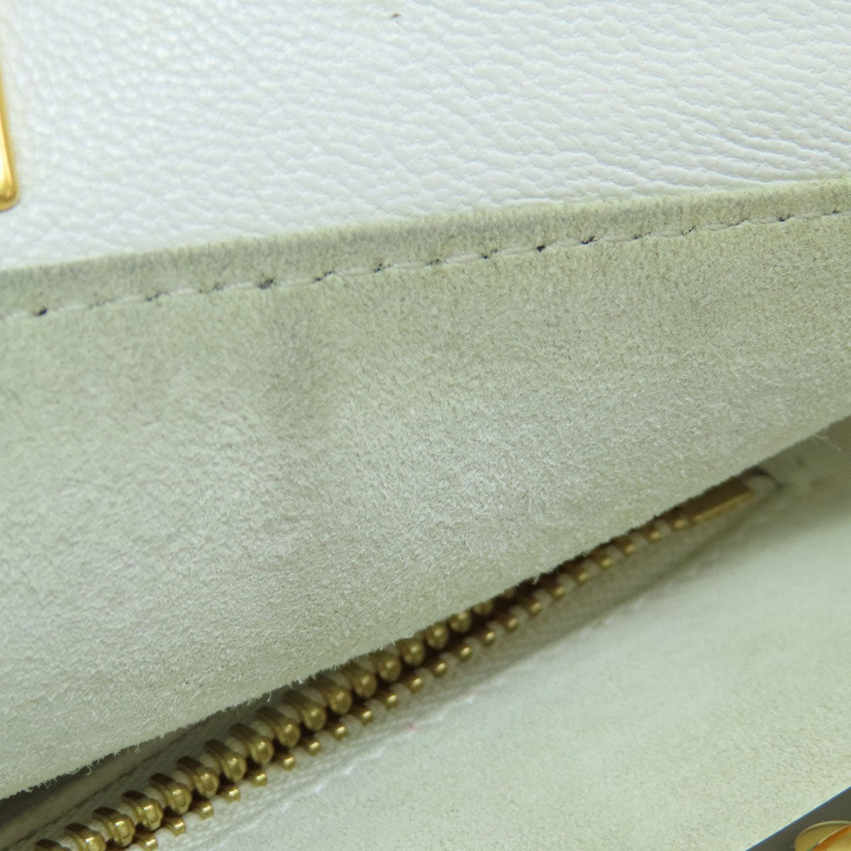 FENDI Handbag Calfskin white Peekaboo 2WAY Women Used