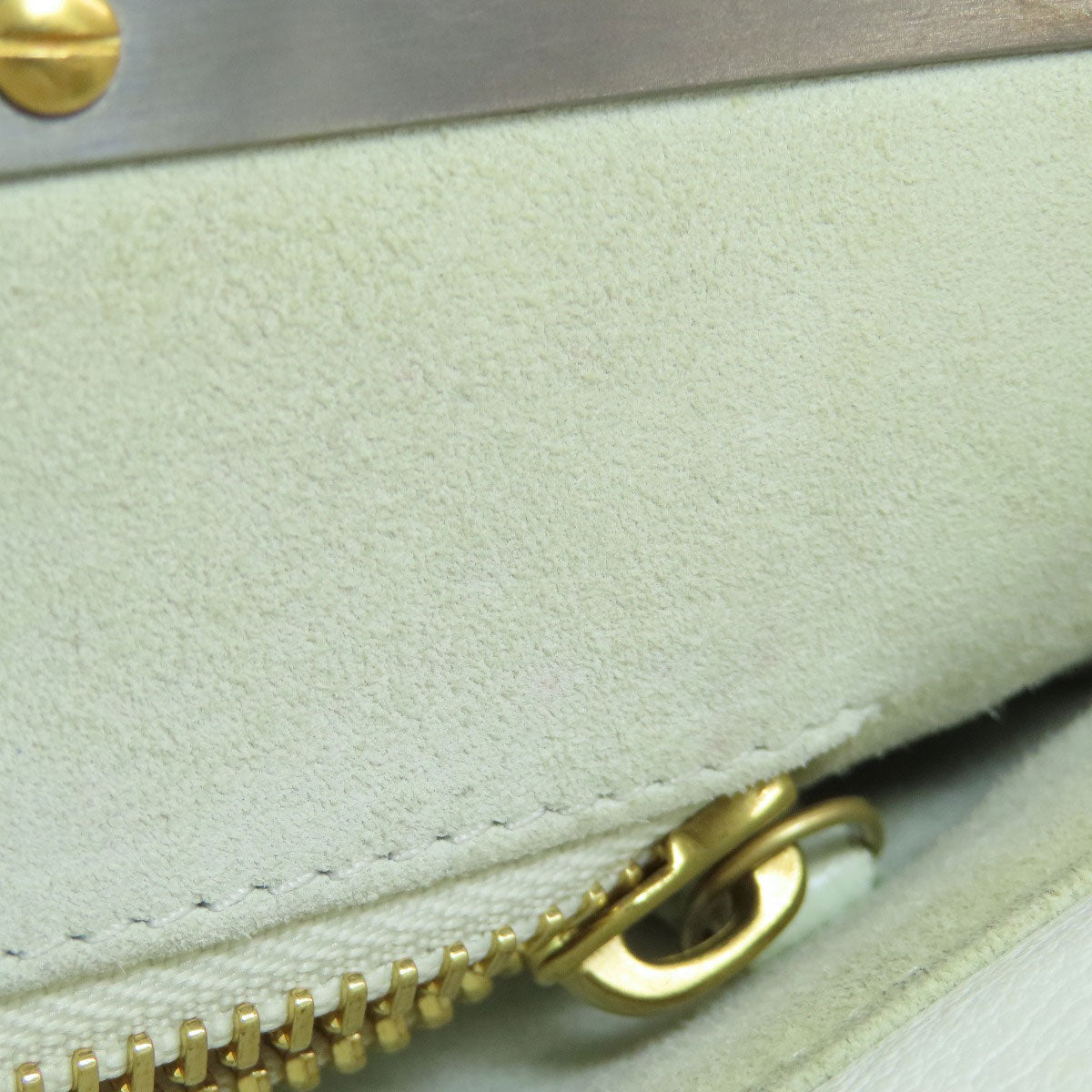 FENDI Handbag Calfskin white Peekaboo 2WAY Women Used