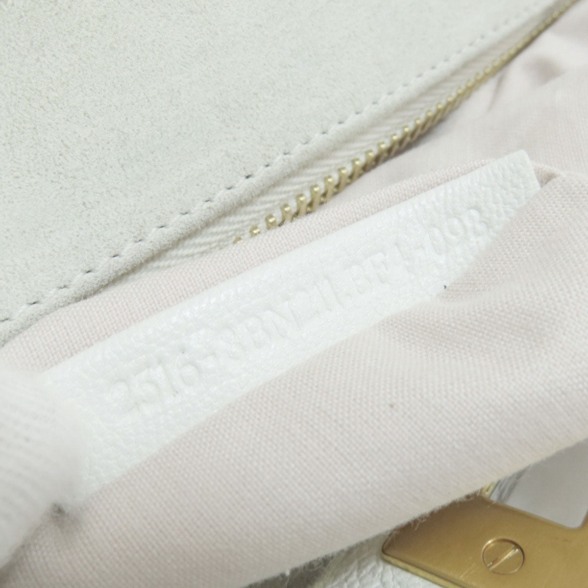 FENDI Handbag Calfskin white Peekaboo 2WAY Women Used
