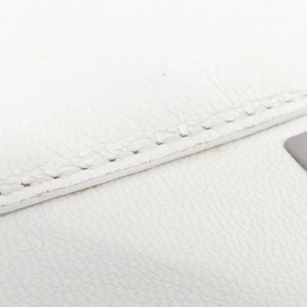 FENDI Handbag Calfskin white Peekaboo 2WAY Women Used