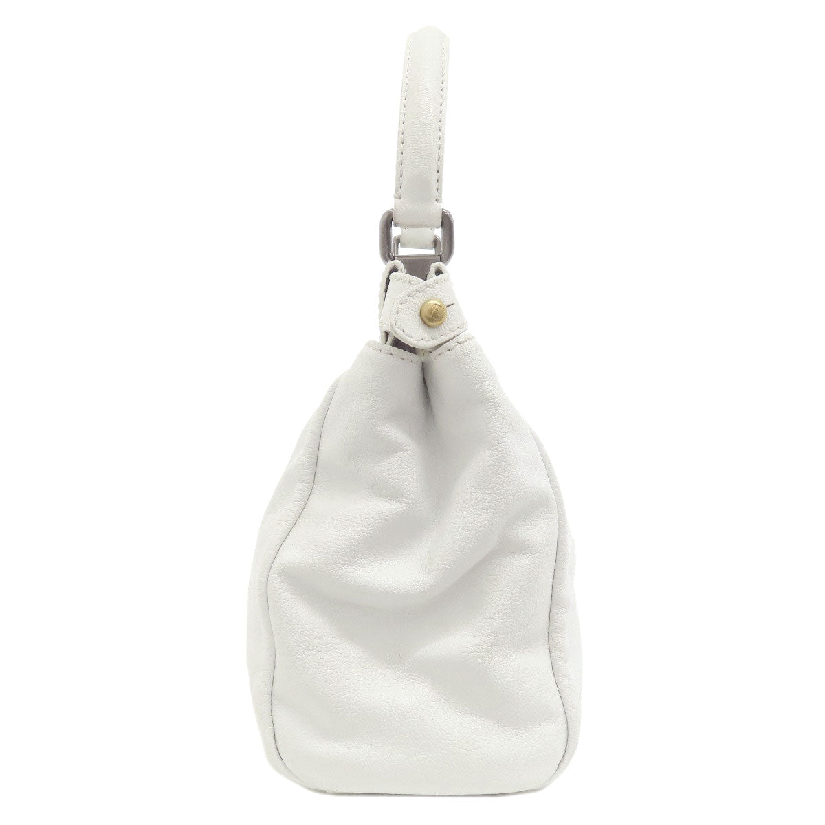 FENDI Handbag Calfskin white Peekaboo 2WAY Women Used