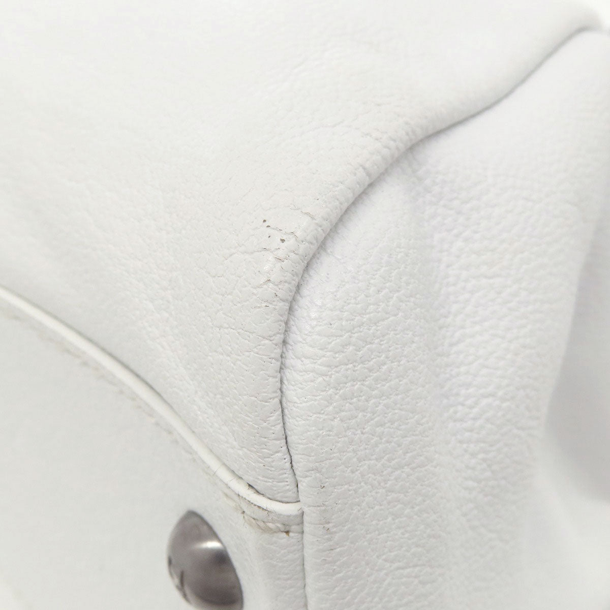 FENDI Handbag Calfskin white Peekaboo 2WAY Women Used