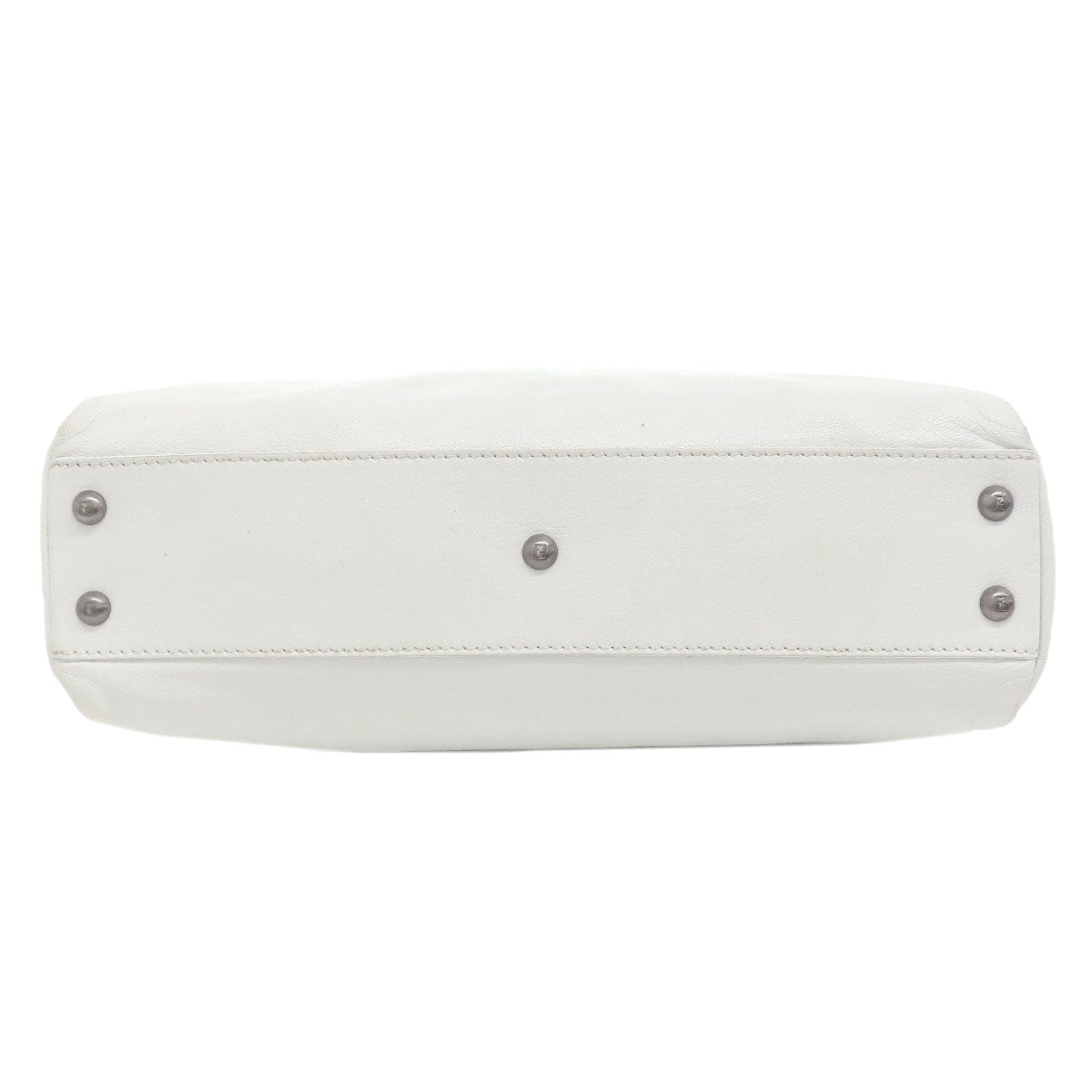 FENDI Handbag Calfskin white Peekaboo 2WAY Women Used