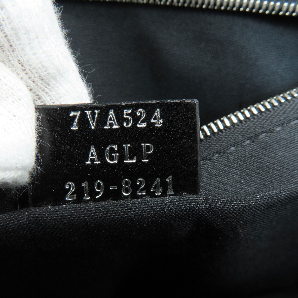 FENDI Shoulder Bag leather black logo Women Used