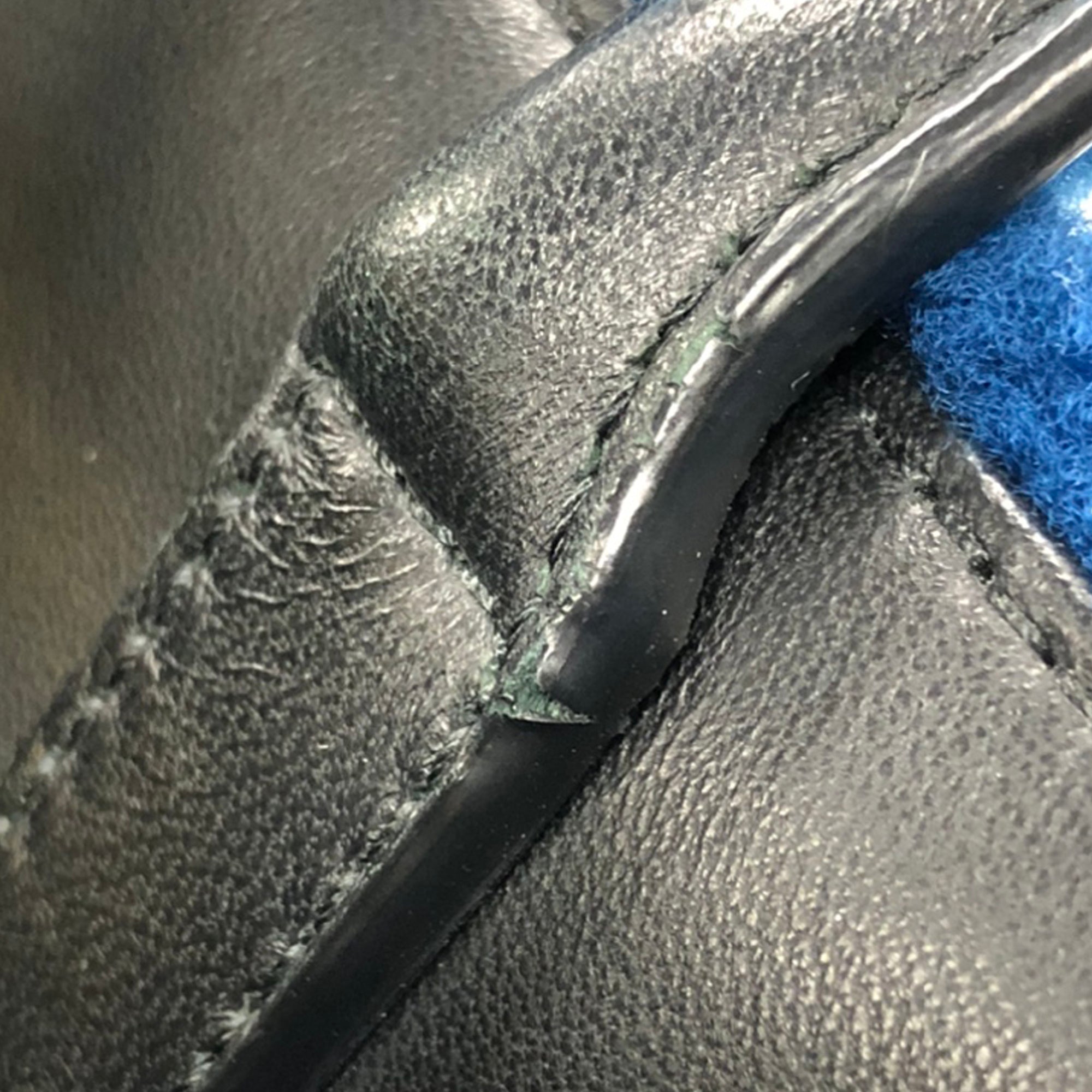 Blue Fendi Medium Shearling 2Jours Satchel