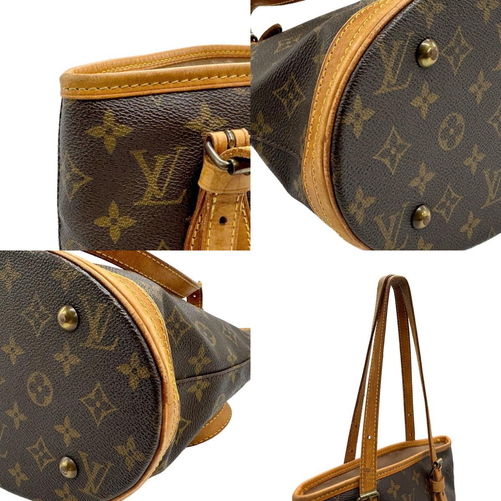 Louis Vuitton Bucket Canvas Shoulder Bag ()
