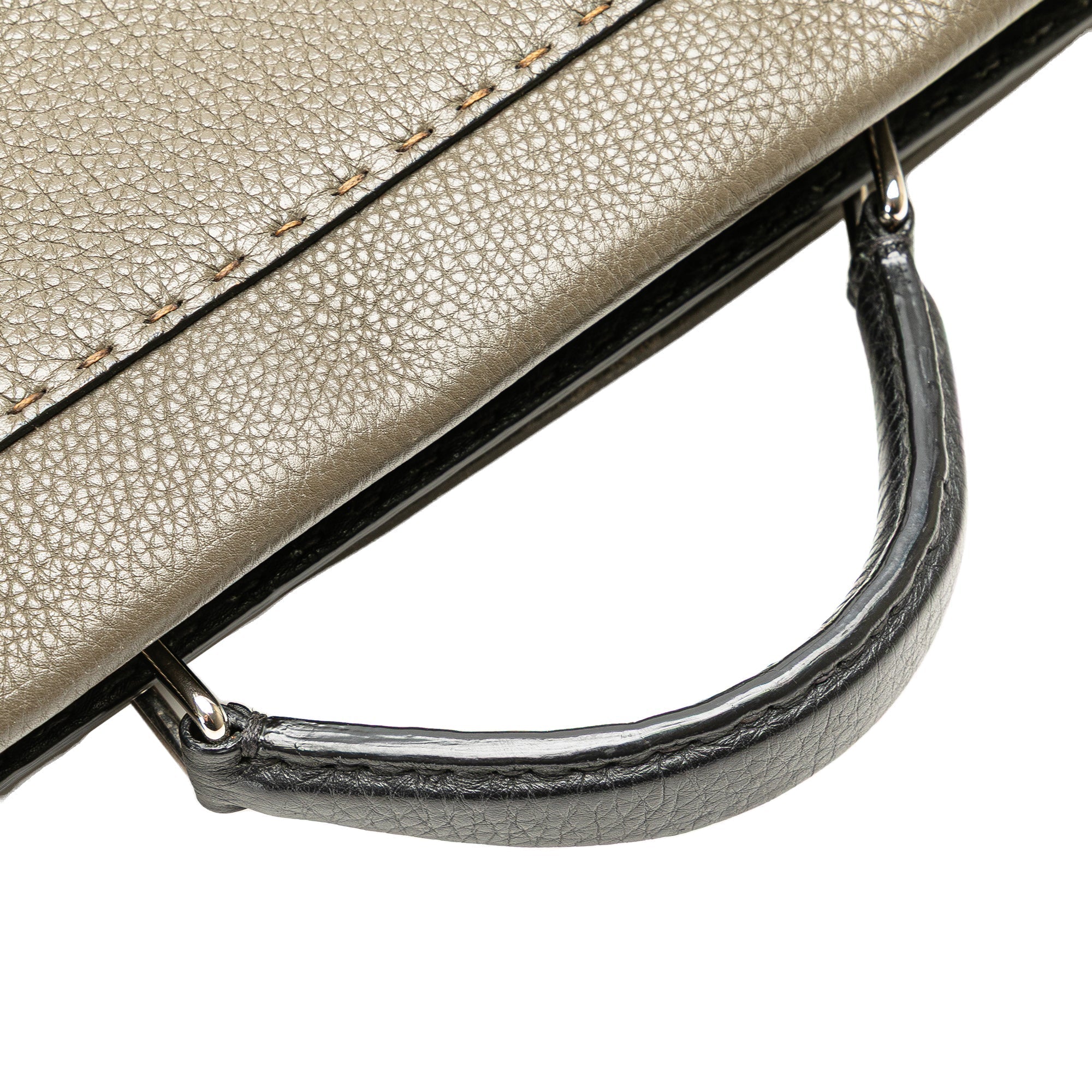 Brown Fendi Large Selleria Peekaboo Iconic Satchel