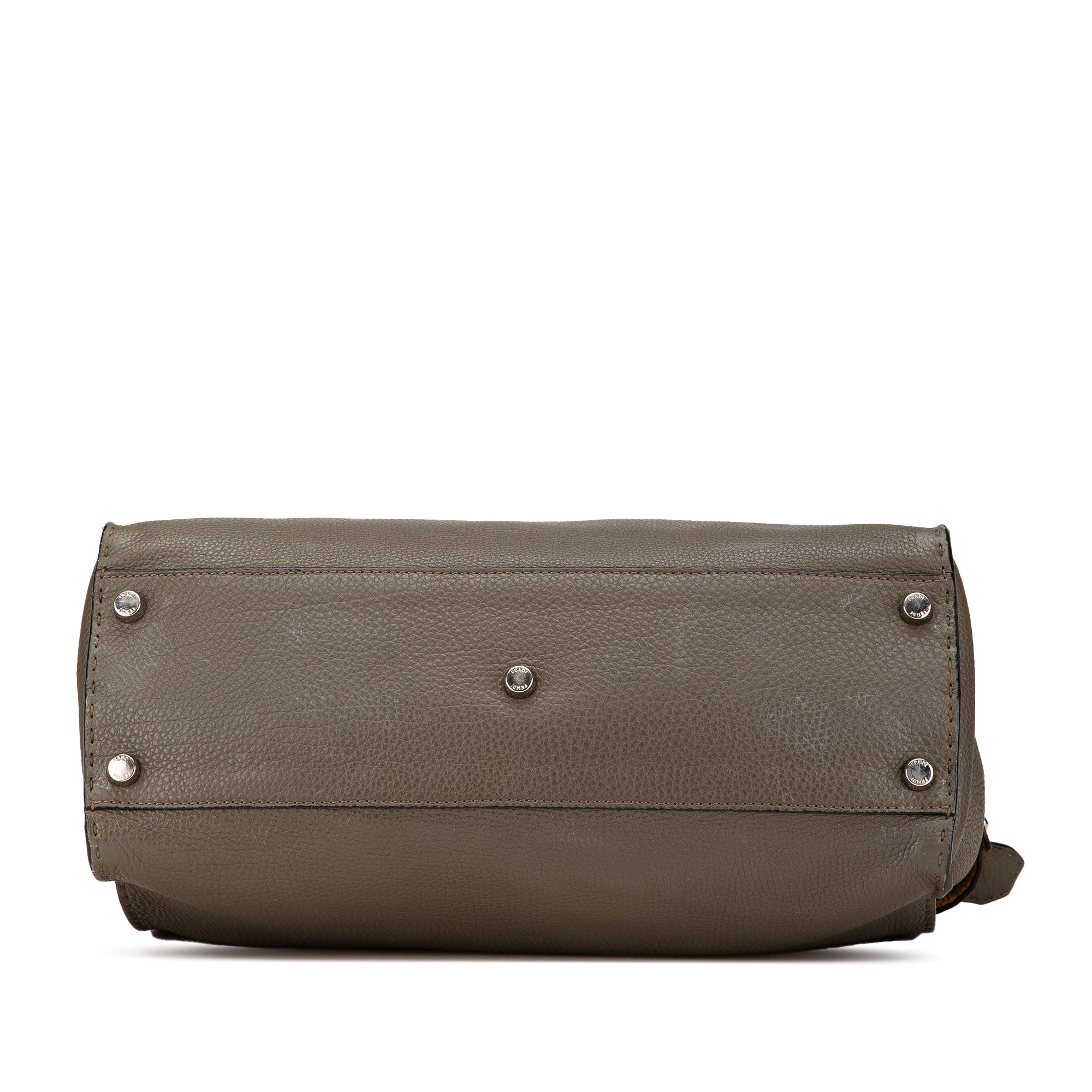 Brown Fendi Large Selleria Peekaboo Iconic Satchel