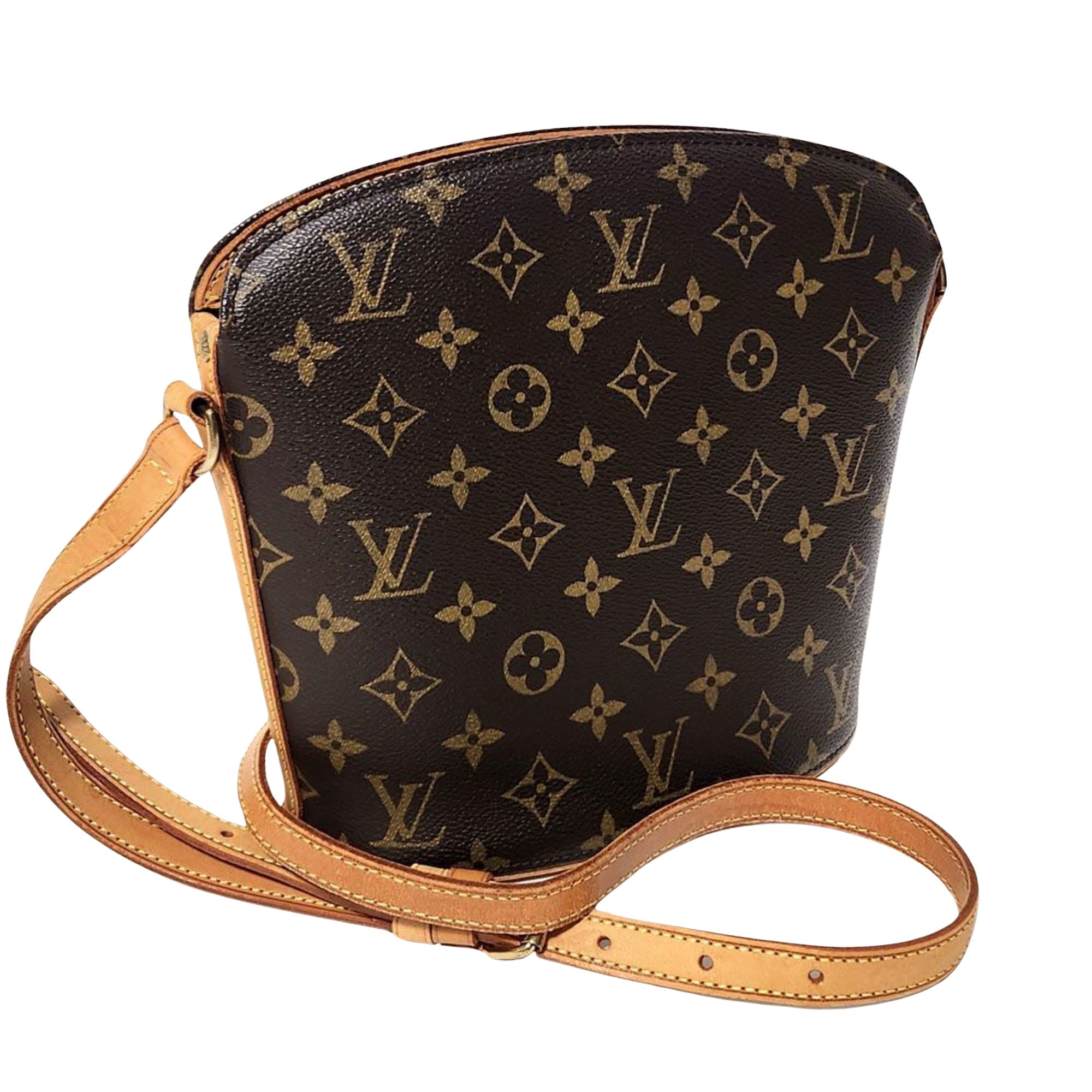 Louis Vuitton Drouot Canvas Shoulder Bag ()
