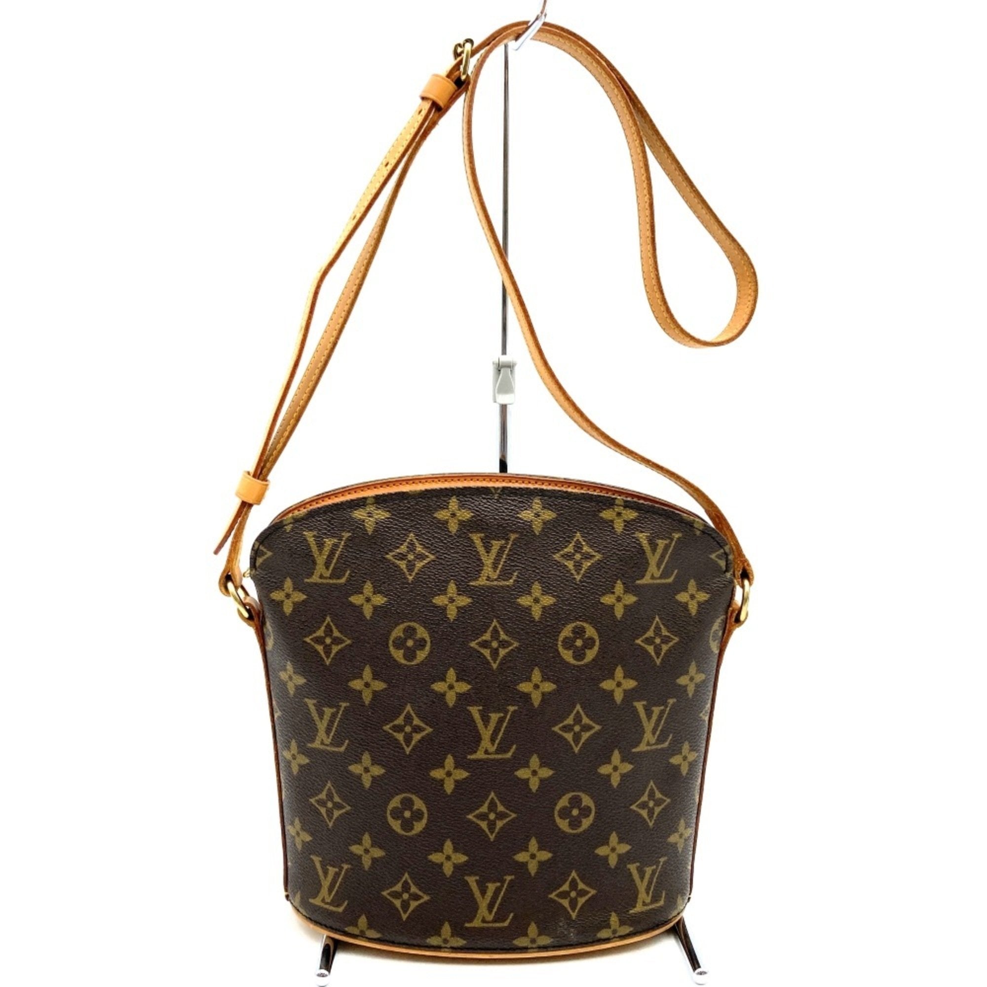 Louis Vuitton Drouot Canvas Shoulder Bag ()