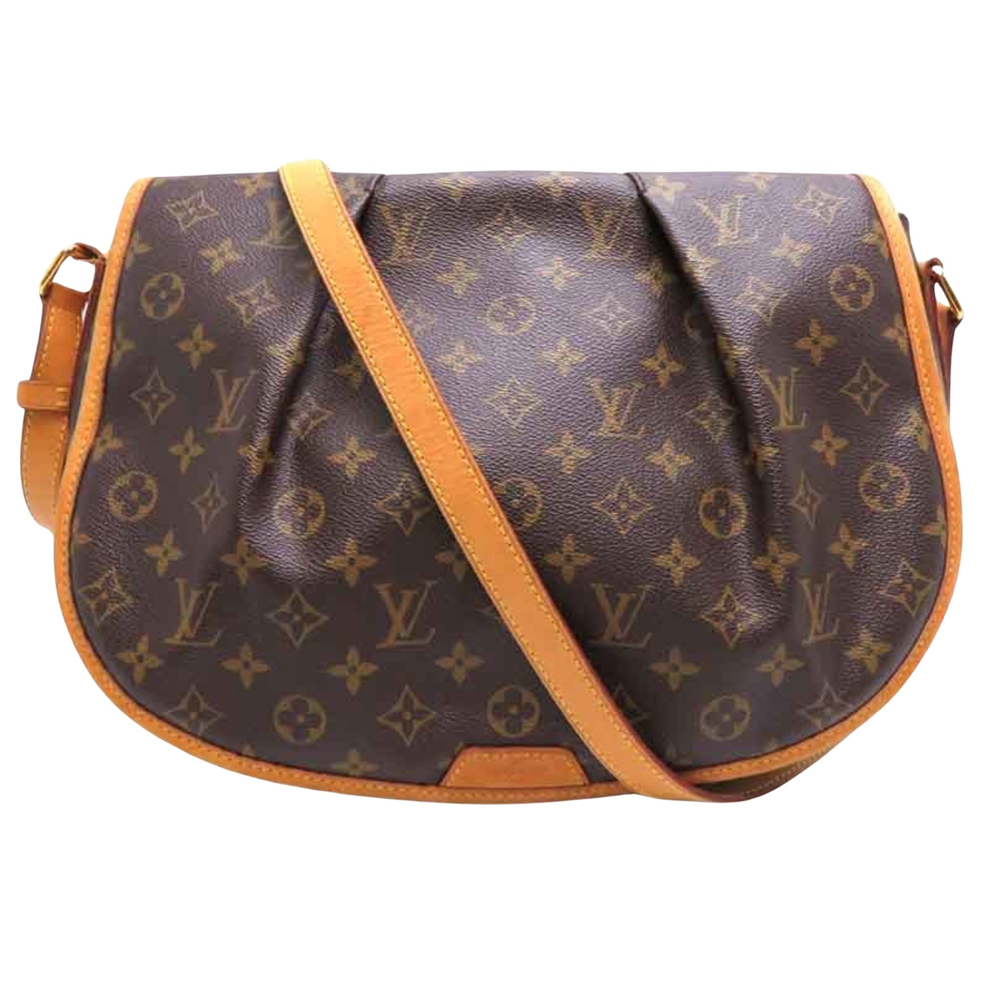 Louis Vuitton Menilmontant Canvas Shoulder Bag ()