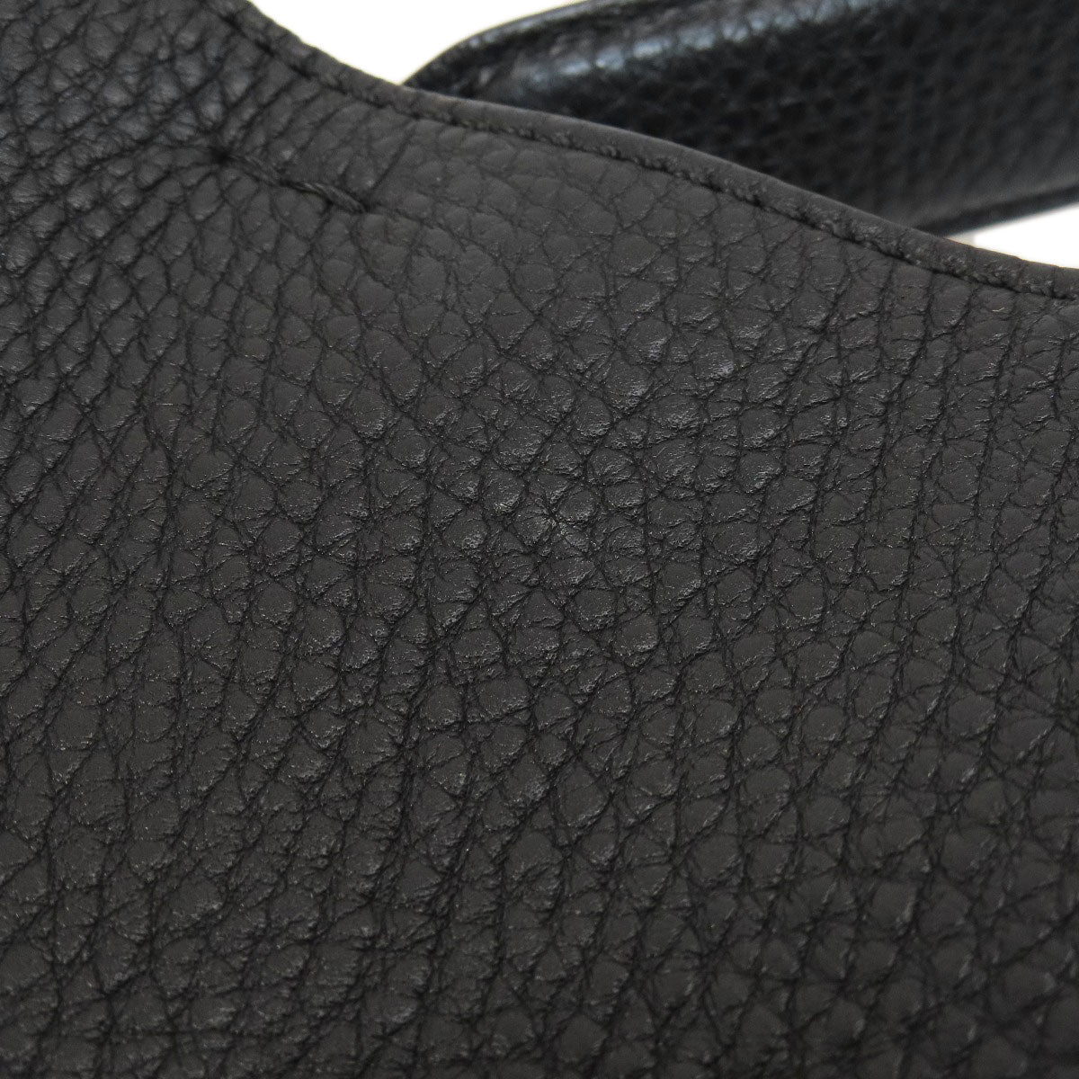 FENDI Tote Bag Calfskin black logo 2WAY Women Used
