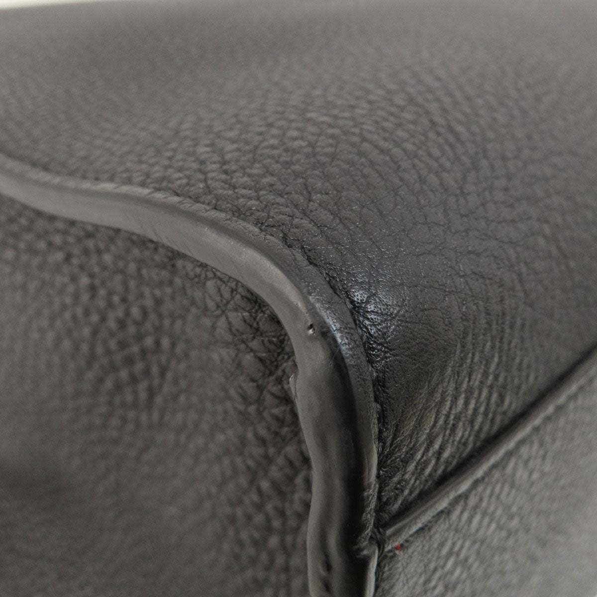 FENDI Tote Bag Calfskin black logo 2WAY Women Used