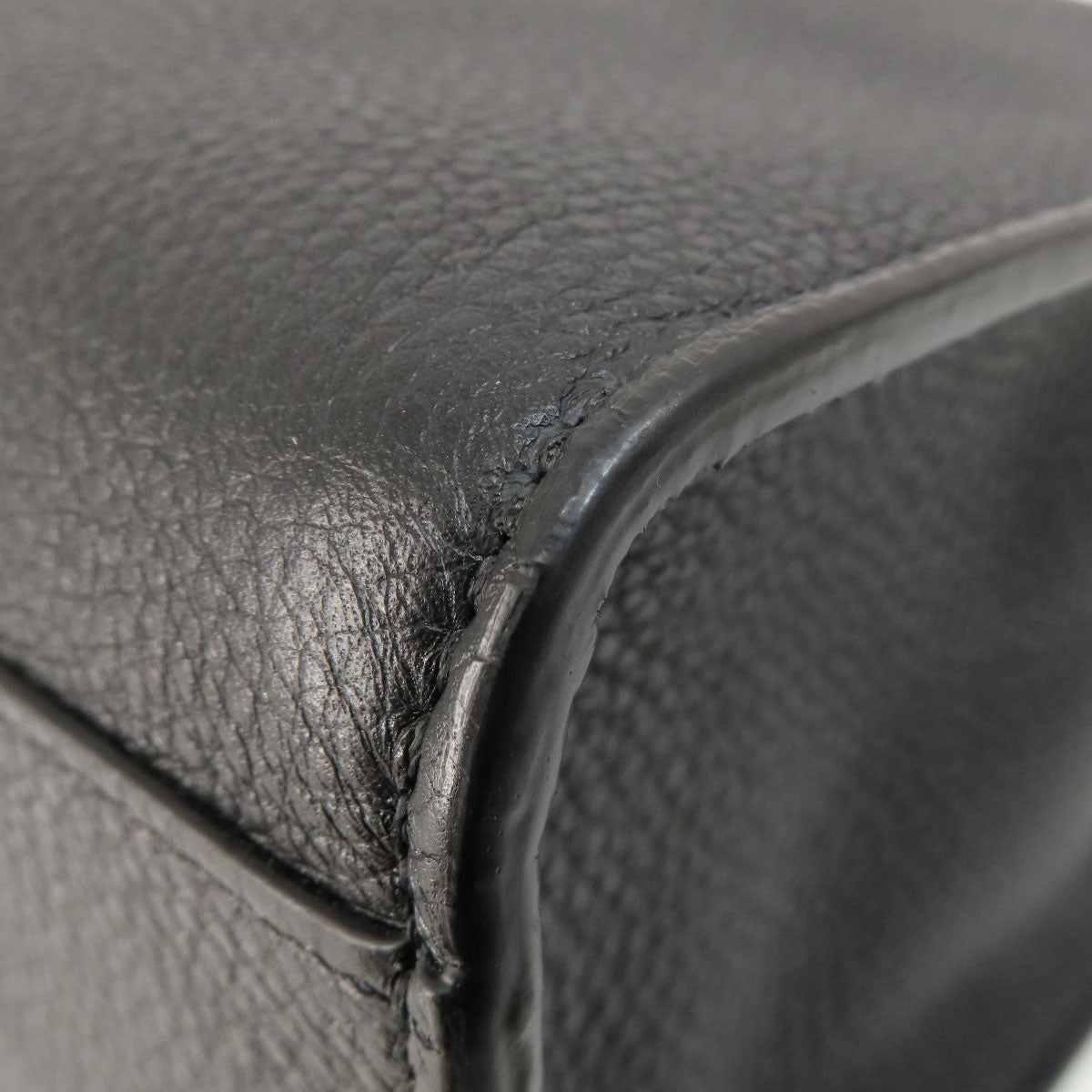FENDI Tote Bag Calfskin black logo 2WAY Women Used