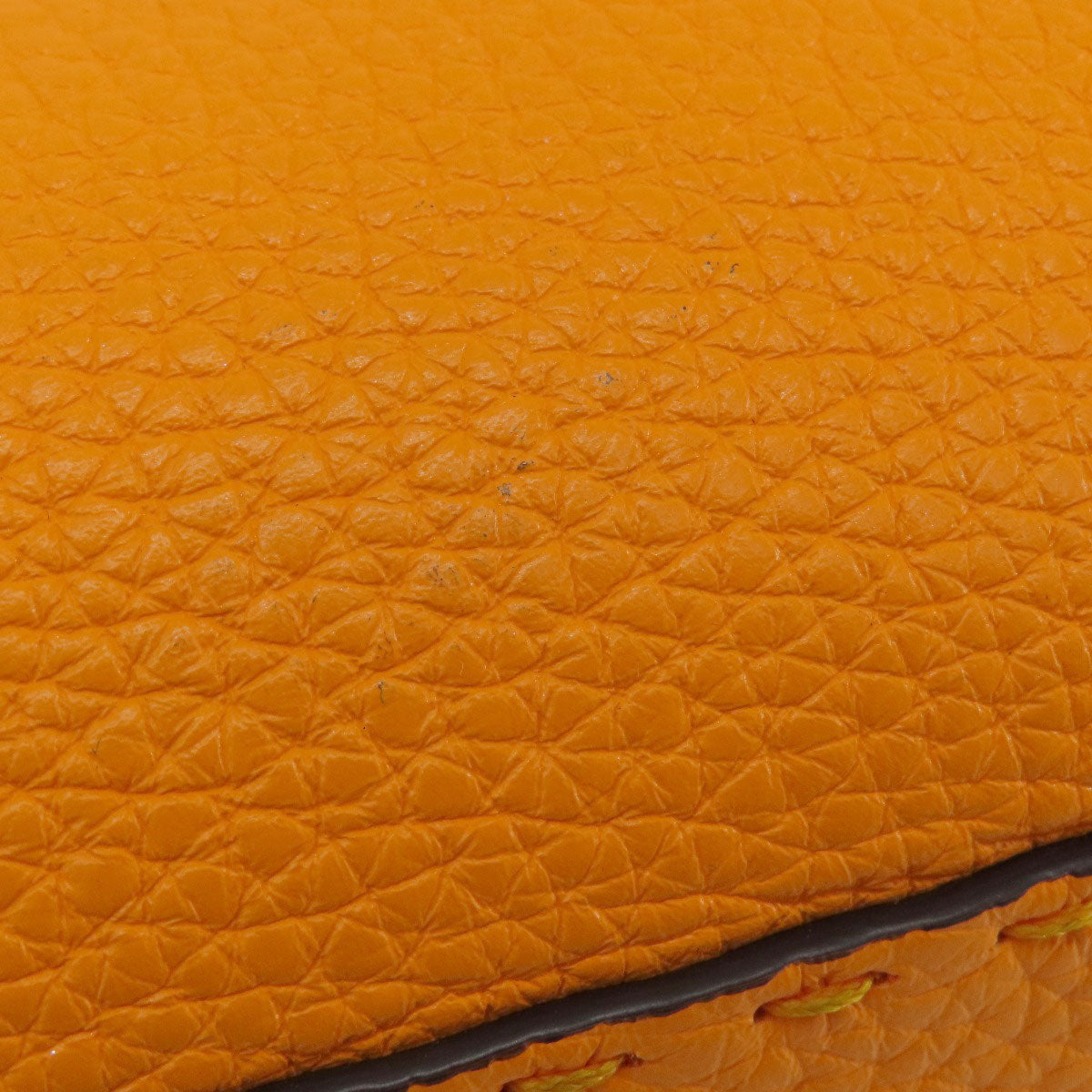 FENDI Handbag Calfskin Orange Peekaboo Celeria 2WAY Women Used