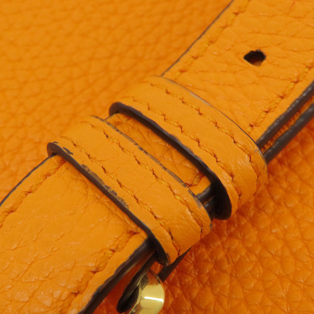 FENDI Handbag Calfskin Orange Peekaboo Celeria 2WAY Women Used