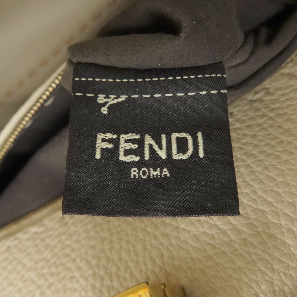 FENDI Handbag Calfskin Orange Peekaboo Celeria 2WAY Women Used