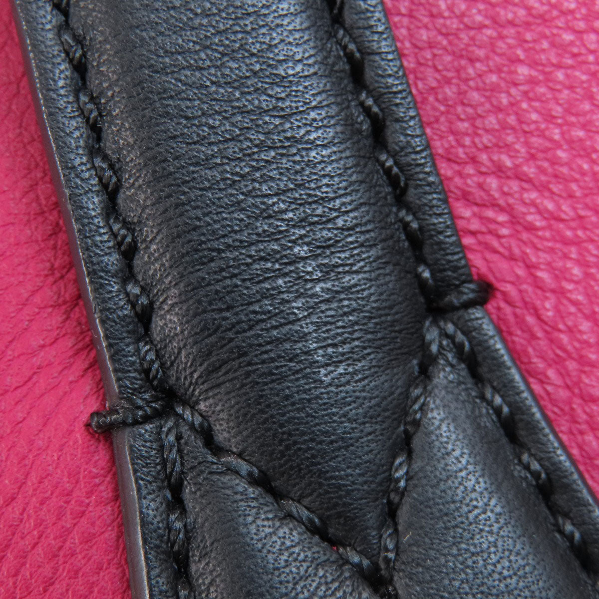 FENDI Tote Bag Calfskin Red logo Women Used