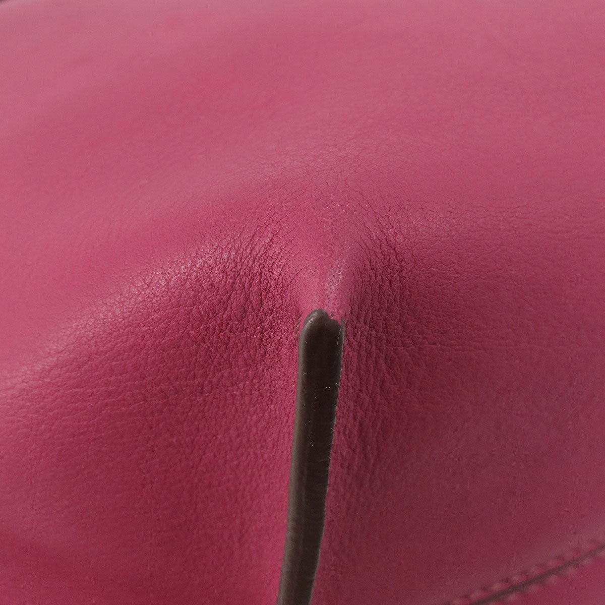 FENDI Tote Bag Calfskin Red logo Women Used