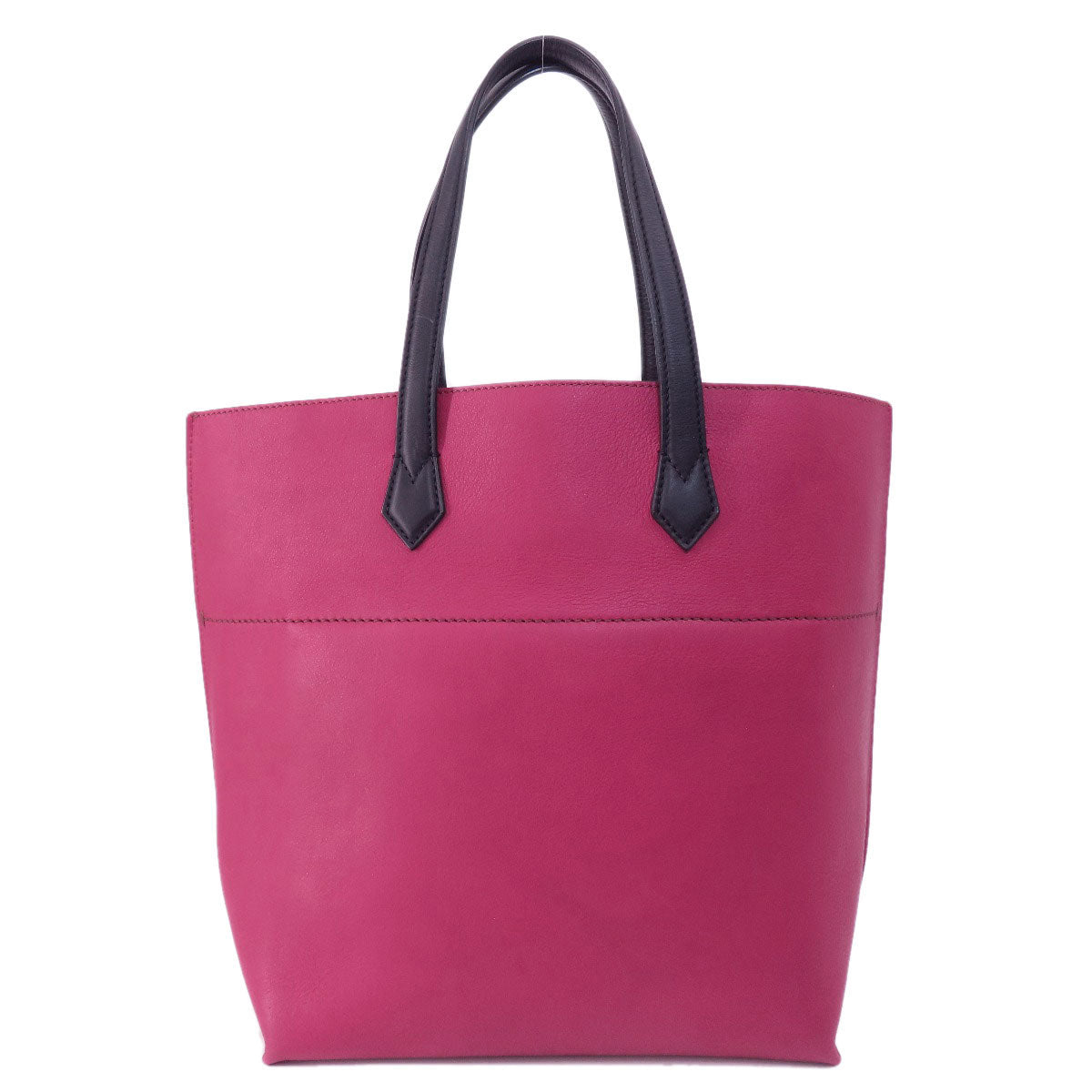 FENDI Tote Bag Calfskin Red logo Women Used
