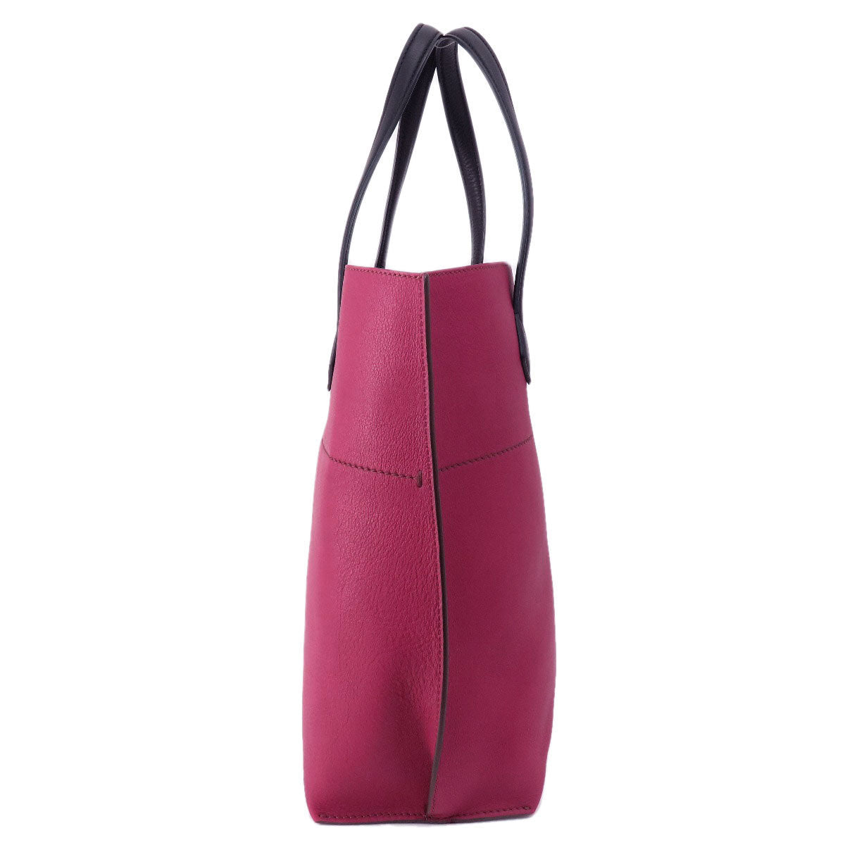FENDI Tote Bag Calfskin Red logo Women Used
