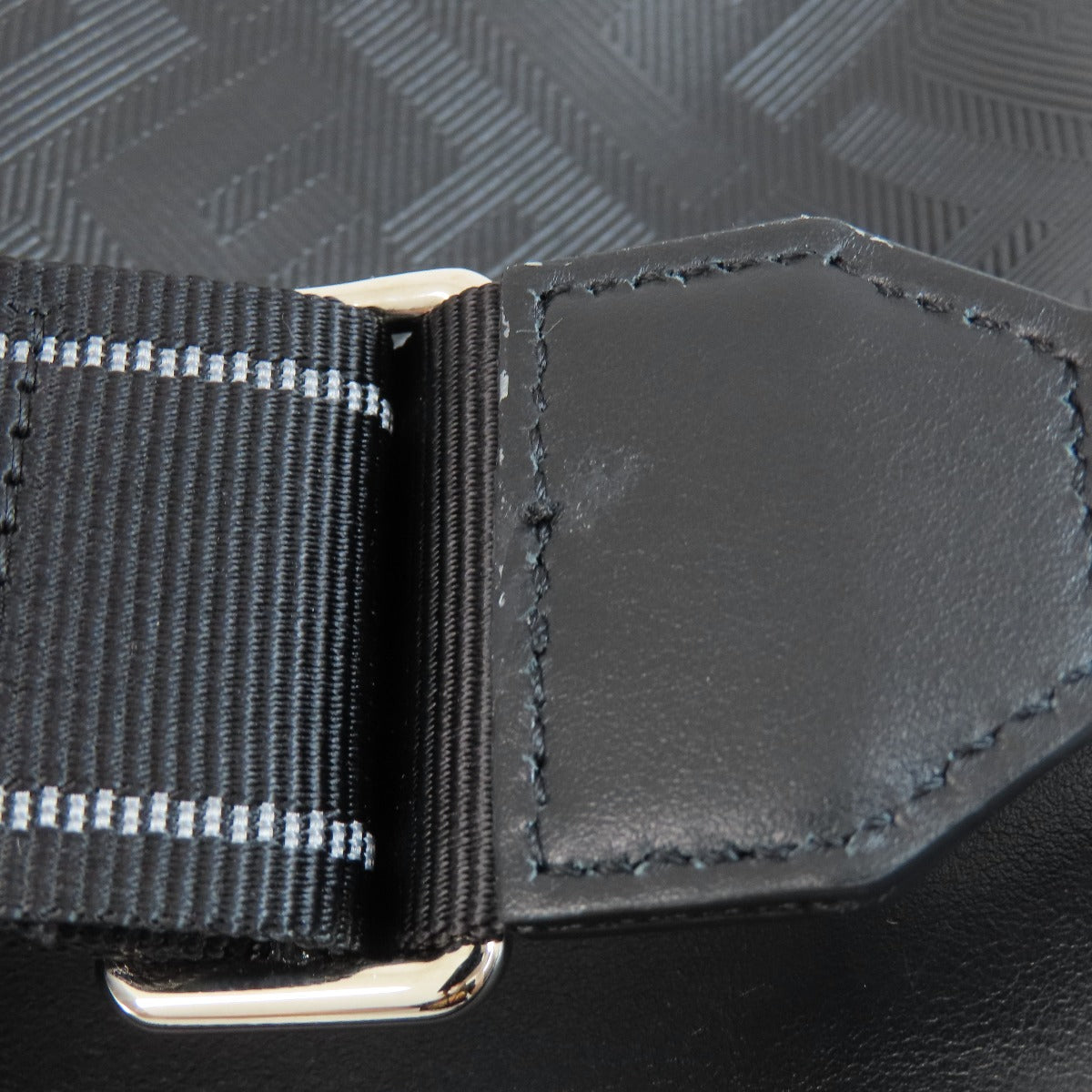 FENDI Shoulder Bag PVC black logo mens Used