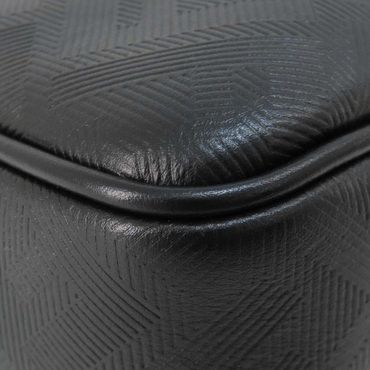 FENDI Shoulder Bag PVC black logo mens Used