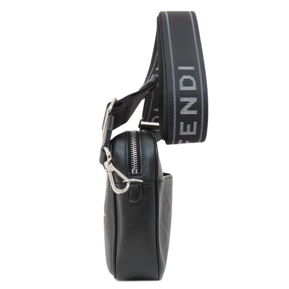 FENDI Shoulder Bag PVC black logo mens Used