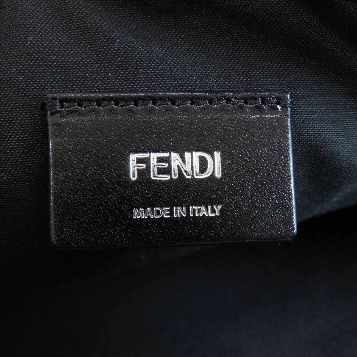 FENDI Shoulder Bag PVC black logo mens Used