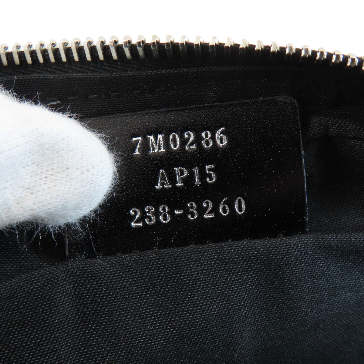 FENDI Shoulder Bag PVC black logo mens Used