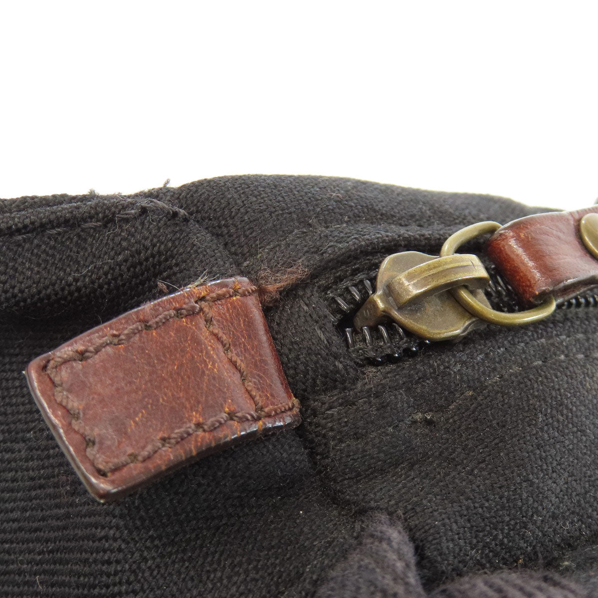 FENDI Sling bag canvas black logo Women Used