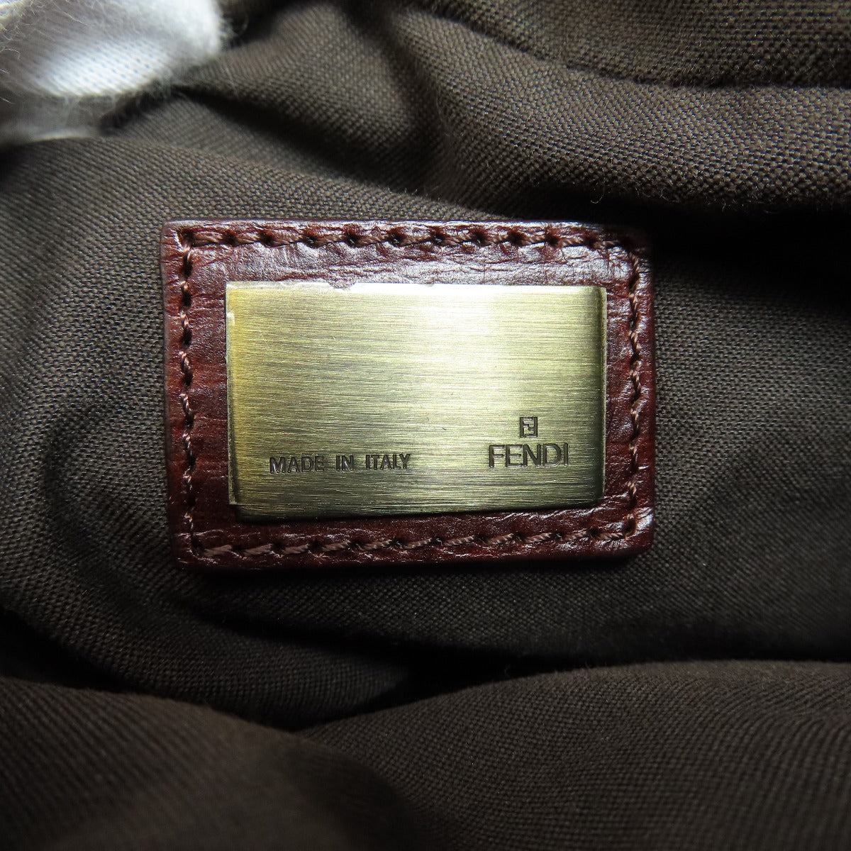 FENDI Sling bag canvas black logo Women Used