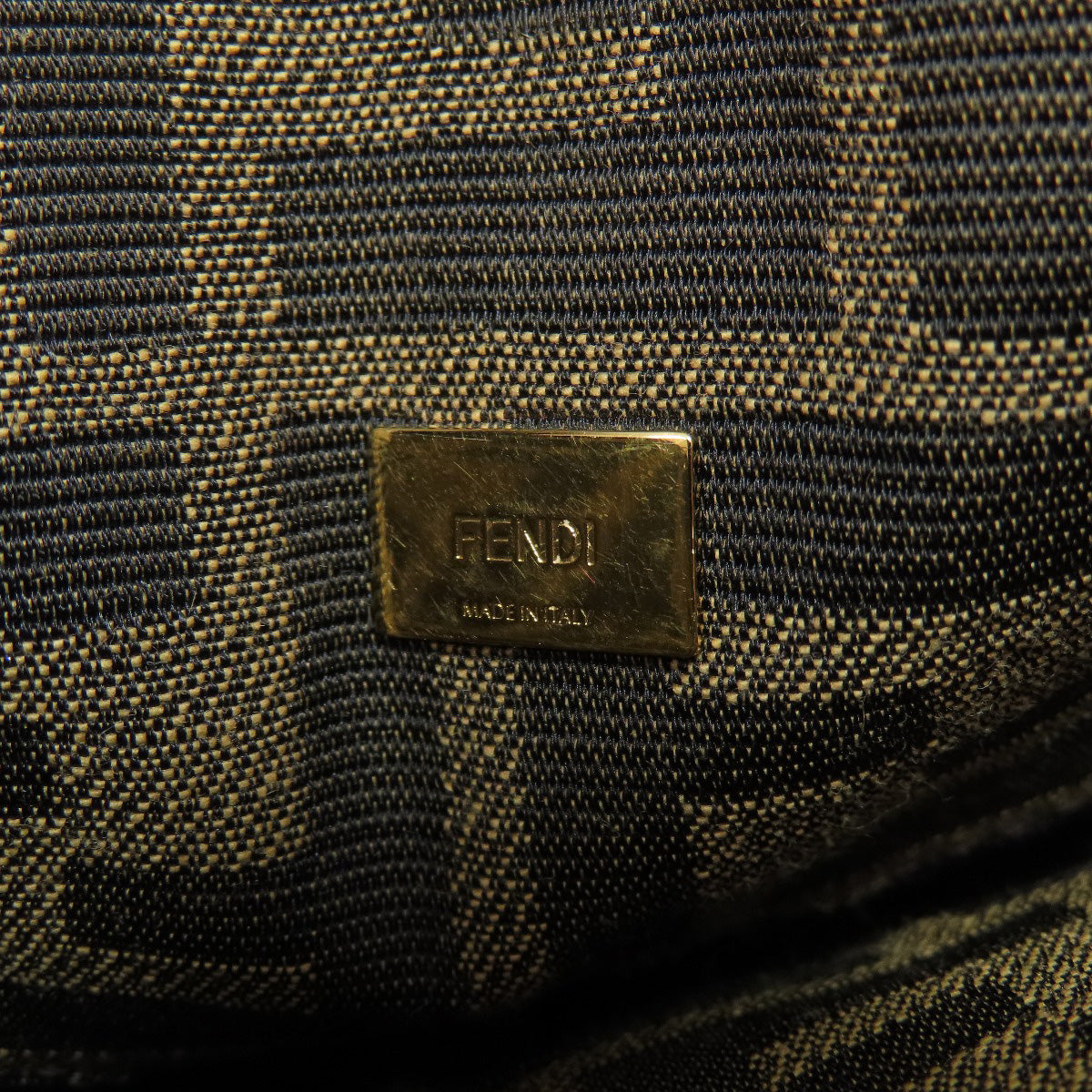 FENDI Shoulder Bag canvas Brown Zucca Pattern 2WAY Women Used