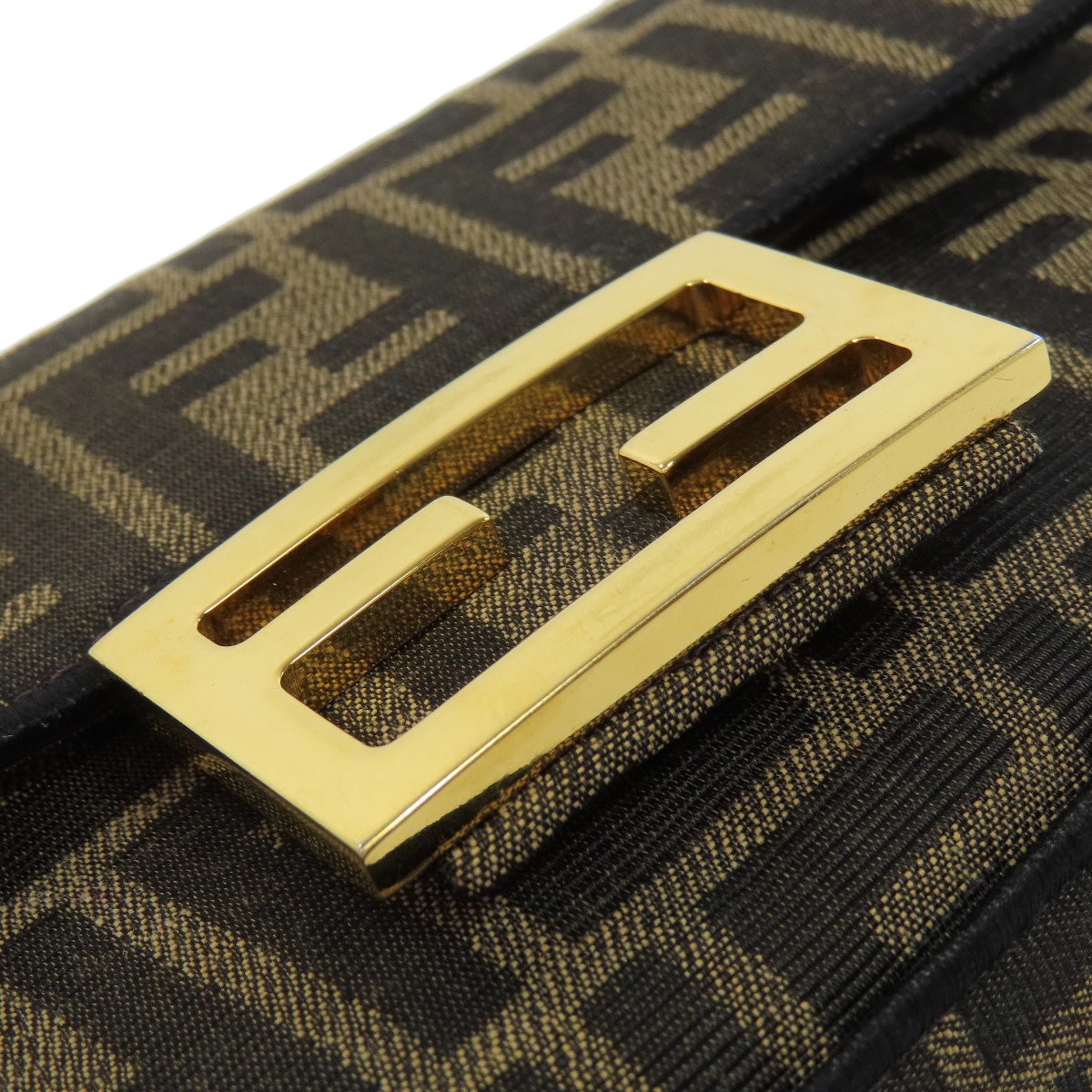 FENDI Shoulder Bag canvas Brown Zucca Pattern 2WAY Women Used