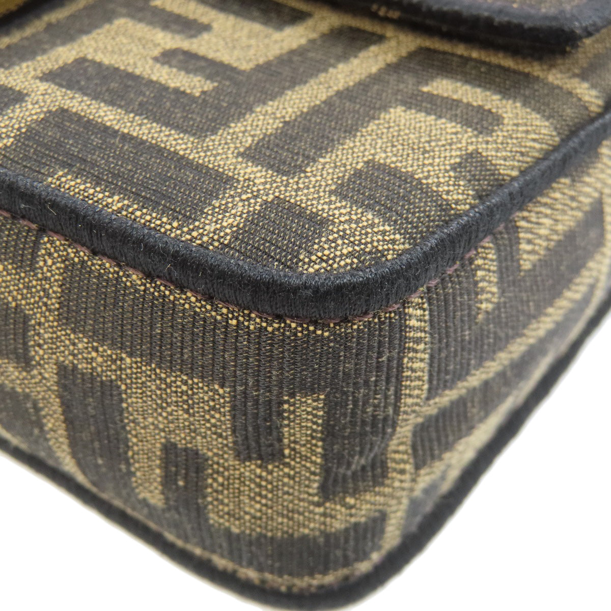 FENDI Shoulder Bag canvas Brown Zucca Pattern 2WAY Women Used