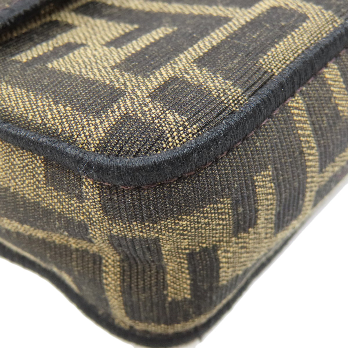FENDI Shoulder Bag canvas Brown Zucca Pattern 2WAY Women Used