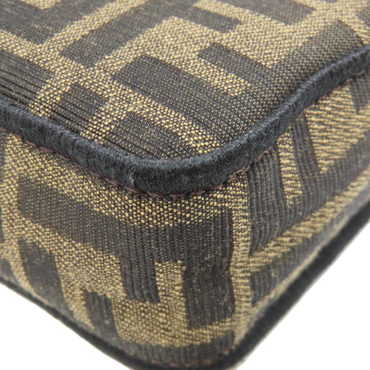 FENDI Shoulder Bag canvas Brown Zucca Pattern 2WAY Women Used
