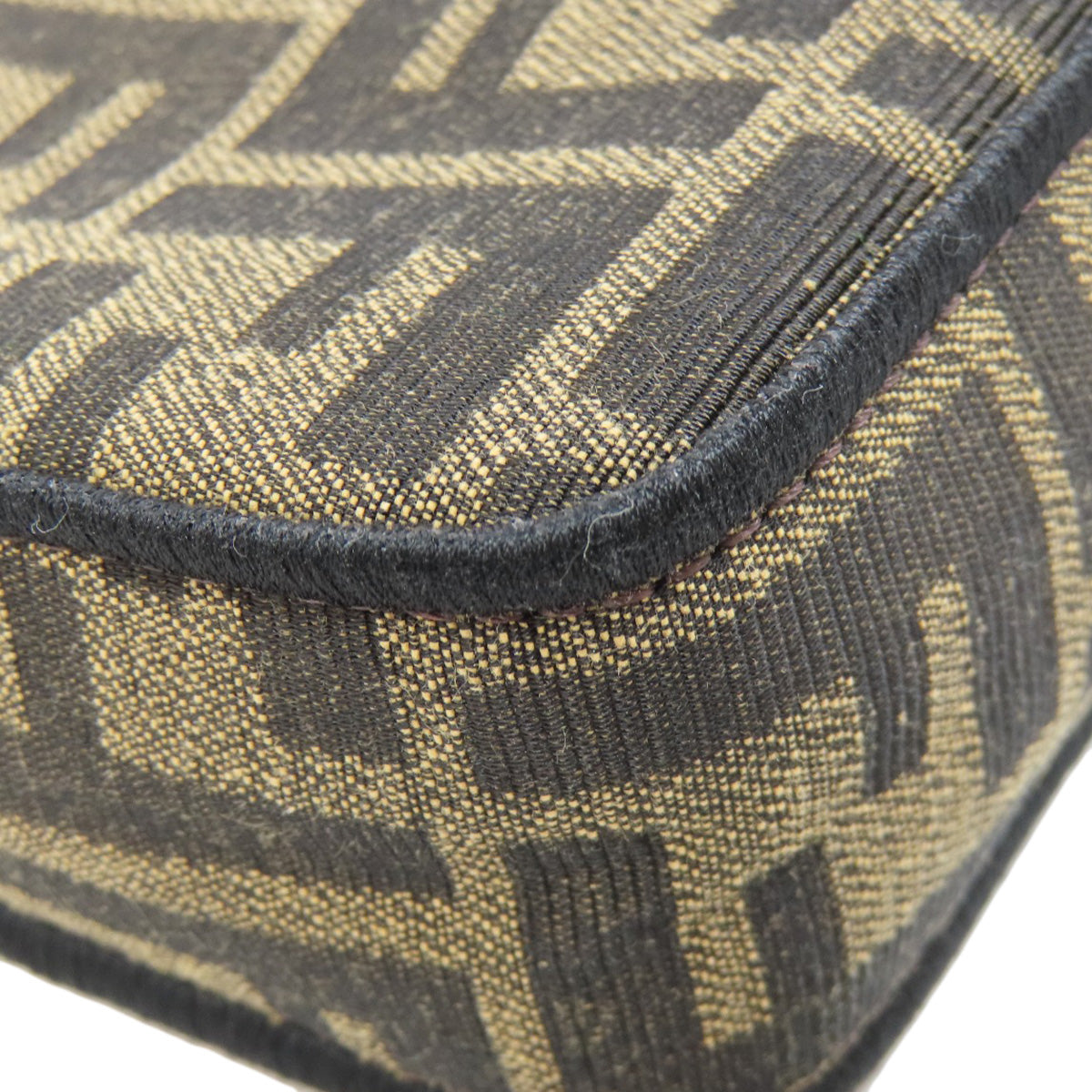 FENDI Shoulder Bag canvas Brown Zucca Pattern 2WAY Women Used