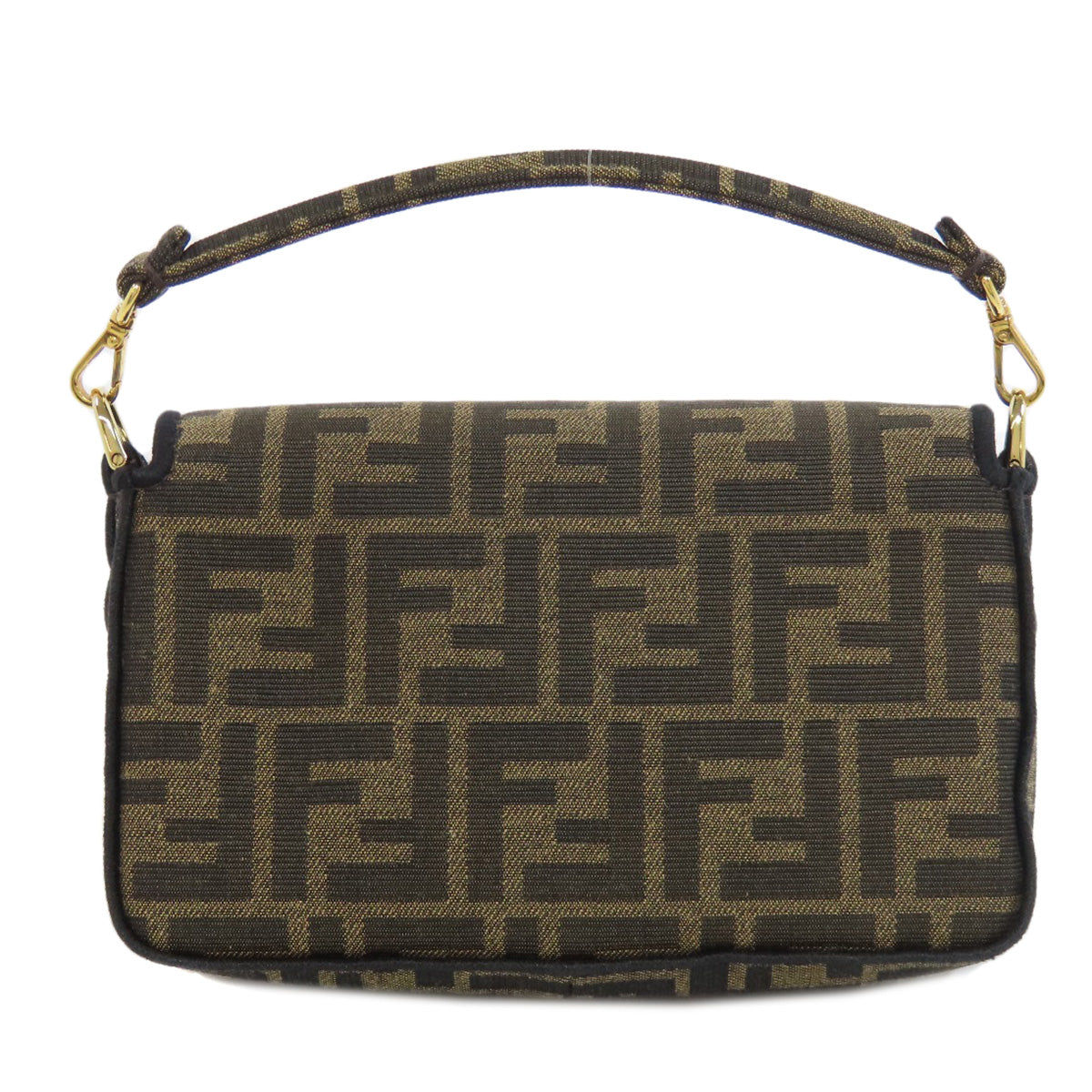 FENDI Shoulder Bag canvas Brown Zucca Pattern 2WAY Women Used