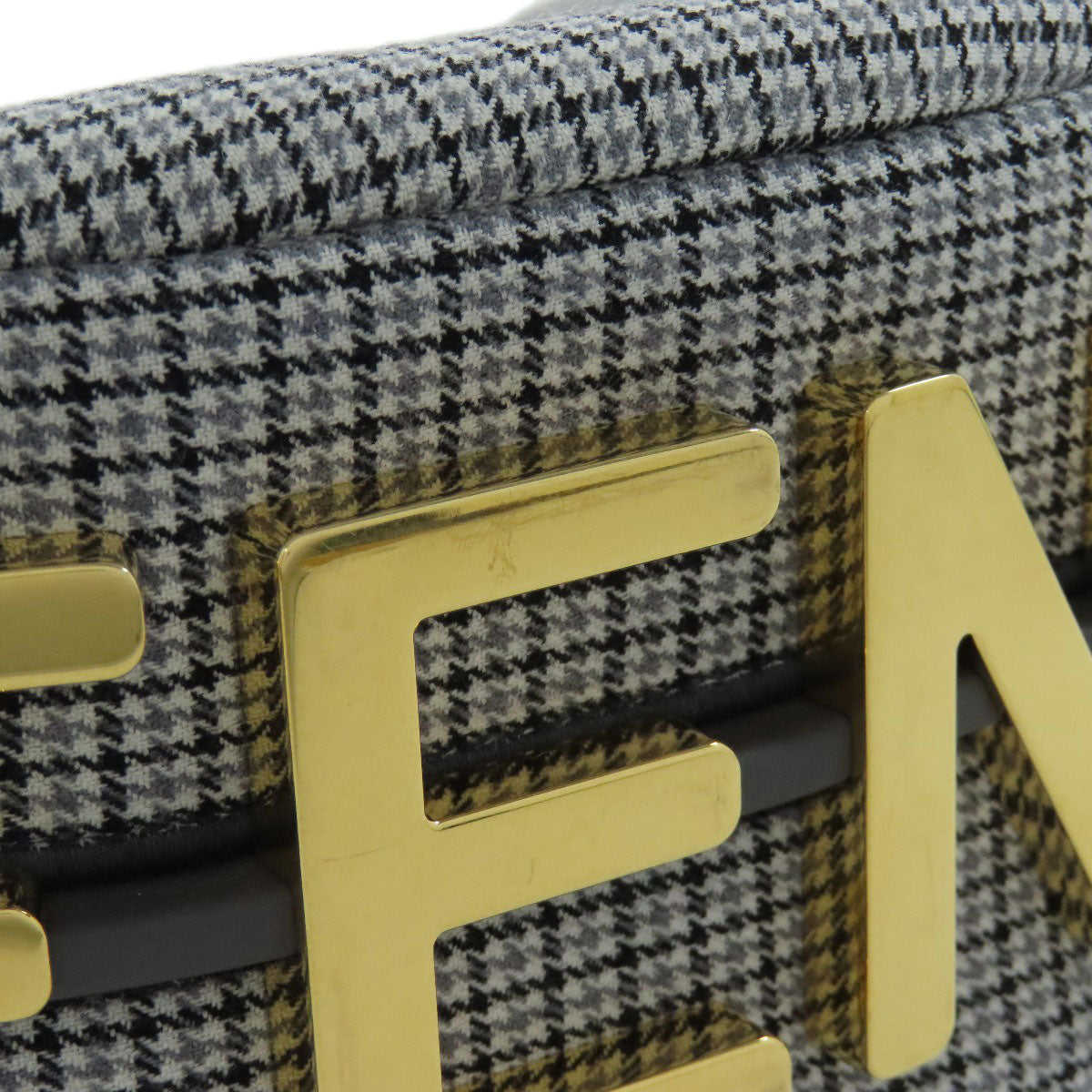 FENDI Shoulder Bag canvas gray Fendigraphy Women Used
