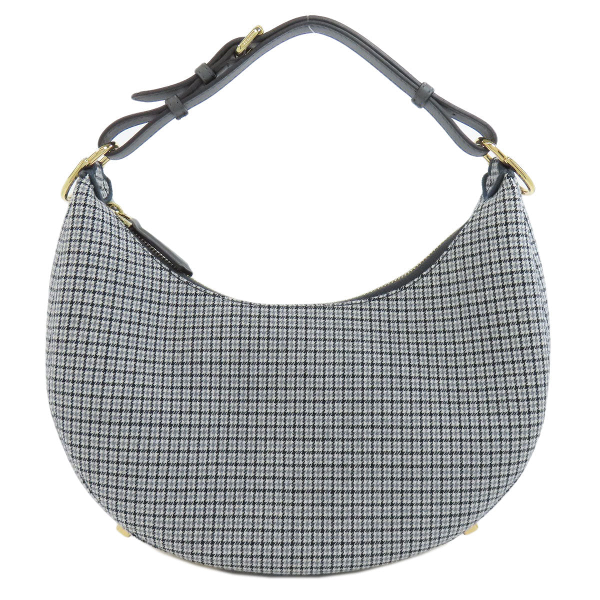 FENDI Shoulder Bag canvas gray Fendigraphy Women Used