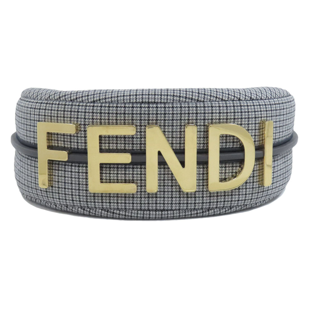 FENDI Shoulder Bag canvas gray Fendigraphy Women Used