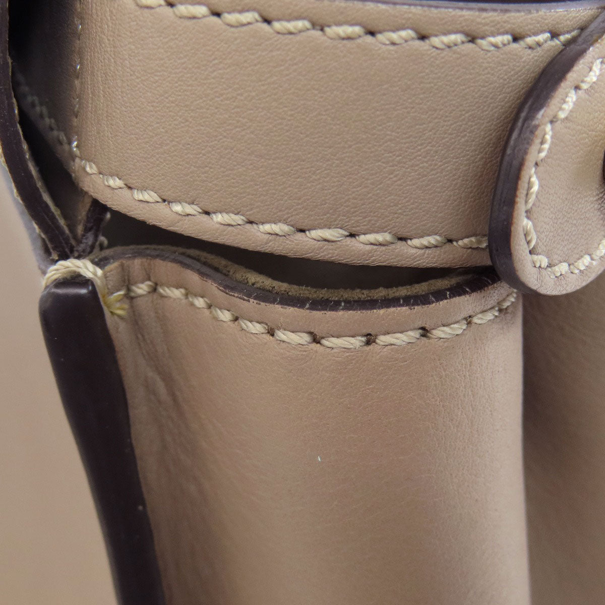 FENDI Handbag Calfskin gray Peekaboo 2WAY Women Used