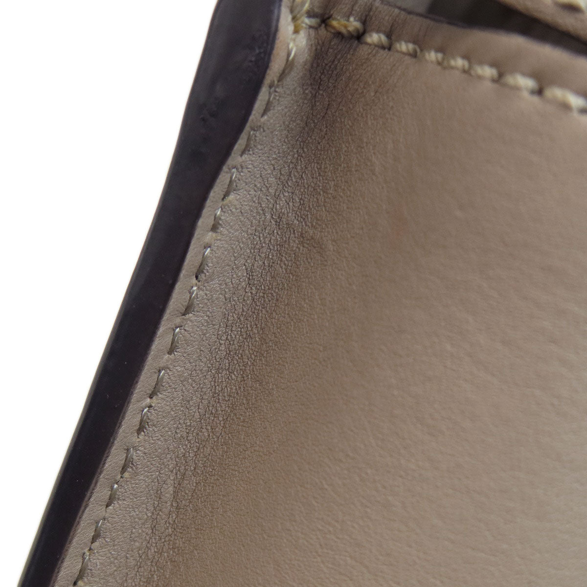 FENDI Handbag Calfskin gray Peekaboo 2WAY Women Used